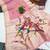 pink cotton meenakari weaving saree with classic detailing