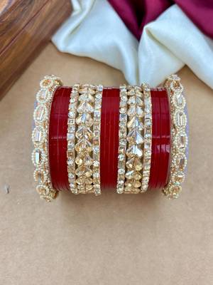 premium punjabi kundan chura set for brides 2