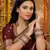 traditional bridal punjabi chuda with antique kundan work