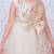 cream net gown with sequins and oversized bow