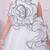 white organza party gown with sleeveless style