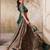 Green Printed Crepe Lehenga With Dupatta