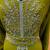 Lime green - takchita gold and silver stone work kaftan