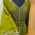 Lime green - takchita gold and silver stone work kaftan