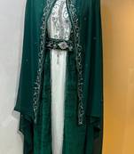 Emerald green velvet jacket designer moroccan takchita kaftan