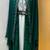 Emerald green velvet jacket designer moroccan takchita kaftan