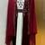 Maroon velvet jacket designer moroccan takchita kaftan