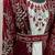 Maroon velvet jacket designer moroccan takchita kaftan