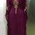 Wine beautiful arabic gold beaded work farasha kaftan