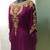 Wine beautiful arabic gold beaded work farasha kaftan