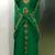 Green a line arabic gold work kaftan