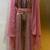Peach satin jacket style moroccan takchita kaftan