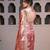 Rose Gold embroidered pure tissue silk saree with blouse