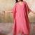 Pink tissue kaftan set