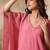 Pink tissue kaftan set