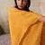 Yellow tissue kaftan set