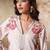 White printed crepe kurta set