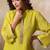 Yellow tissue kurta-set