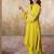 Yellow tissue kurta-set