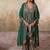 Green crepe kurta set