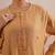 Peach embroidered chanderi kurta set with dupatta