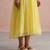 Yellow embroidered chanderi dress with jacket