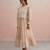 Beige cotton silk dress