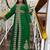 New green Aari-Embroidered Abaya With gold detailed work for women's 