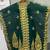 New green Aari-Embroidered Abaya With gold detailed work for women's 