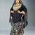 New Black Zari-Embroidered Abaya With gold detailed work for women's 
