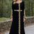  Abaya Georgette Zari Embroidered Kaftan