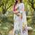 white bagru cotton hand-printed saree