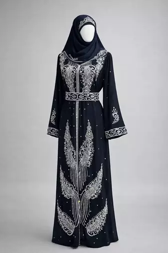 Handmade Kaftan Modest Wedding Party Wear