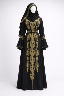 Handmade Kaftan Modest Wedding Party Wear 1