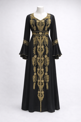 Handmade Kaftan Modest Wedding Party Wear 2