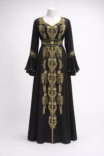 Handmade Kaftan Modest Wedding Party Wear