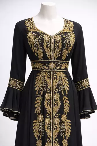 Handmade Kaftan Modest Wedding Party Wear