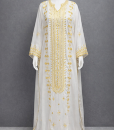  Abaya Georgette Zari Embroidered Kaftan