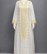  Abaya Georgette Zari Embroidered Kaftan