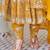 yellow silk blend embroidered anarkali set