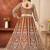brown embroidered lehenga choli ethnic set