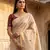 beige south indian saree cotton with blouse