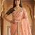 peach south indian cotton saree with blouse