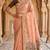 peach south indian cotton saree with blouse