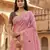 pink south indian cotton saree with blouse