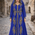 Moroccan Caftan Georgette Zari Embroidered Kaftan