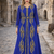Moroccan Caftan Georgette Zari Embroidered Kaftan