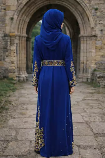 Handmade Kaftan Modest Wedding Party Wear