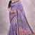 lavender muga cotton saree with meenakari work