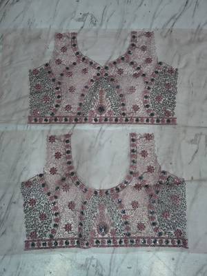Rose embellished soft net lehenga choli with Dupatta 5